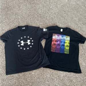 Bundle of 2 Crewneck Short Sleeve T-Shirts, Men's size XL